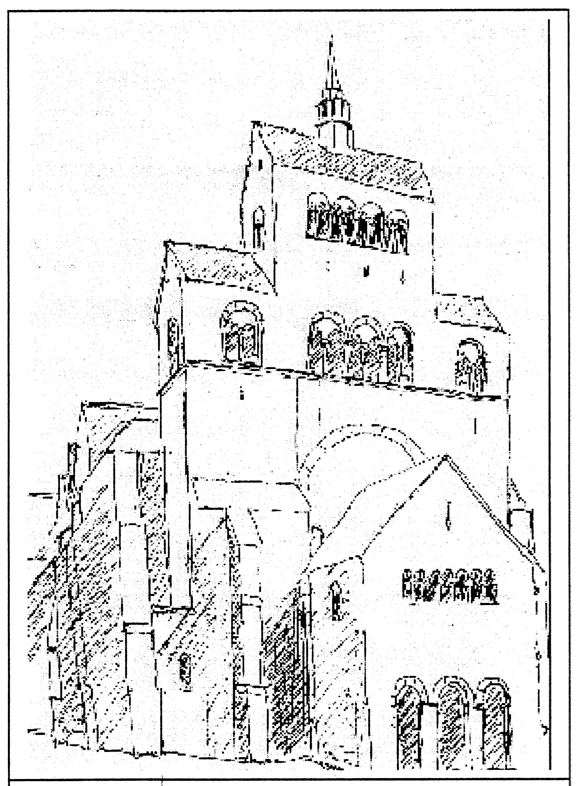 Zeichnung des Doms zu Minden